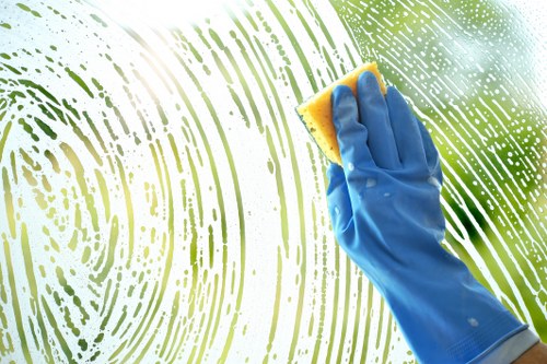 Professional window cleaning in Kingston improving a home exterior