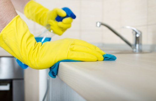 Deep cleaning upholstery in a Kingston living room