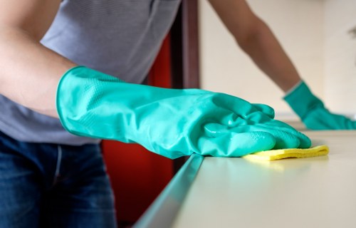Eco-friendly office cleaning supplies in Kingston office