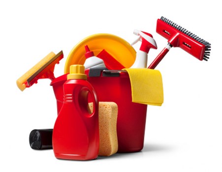 Local Kingston cleaning team preparing a workspace